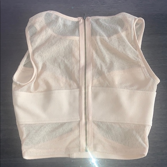 Nude mesh crop top - Picture 4 of 6